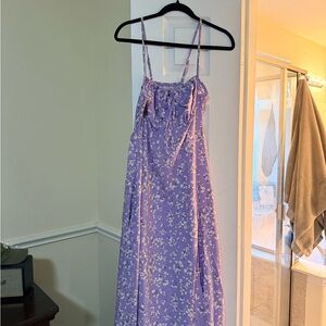 Floral Purple Maxi Dress